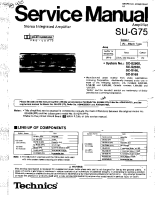 Technics - SUG-75 - Service manual 